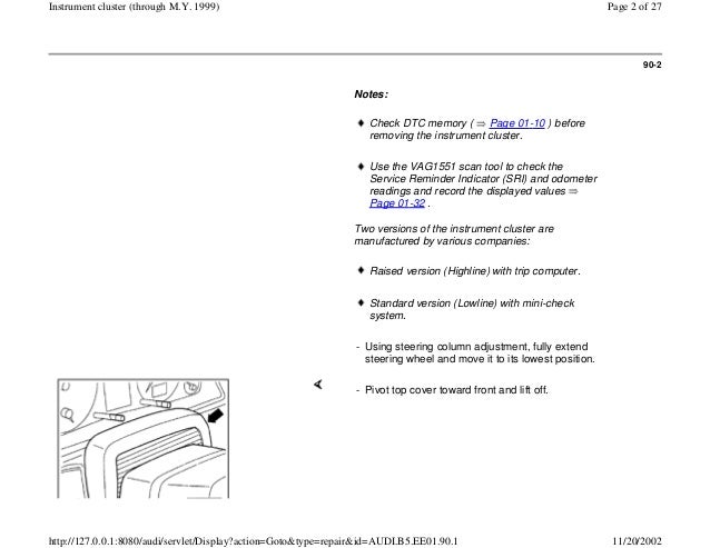 audi a4 b5 1 8l 1996 electrical equipment 90 1 instrument cluster loc\u2026Audi A4 Instrument Cluster Wiring Diagram #17